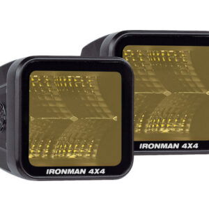 40W Bright Cube Flood Beam LED Cube Light 81×75 Amber 1