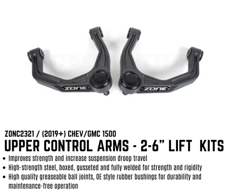 Zone Offroad Upper Control Arms to suit Chevy GMC 1500 2019+ (10)