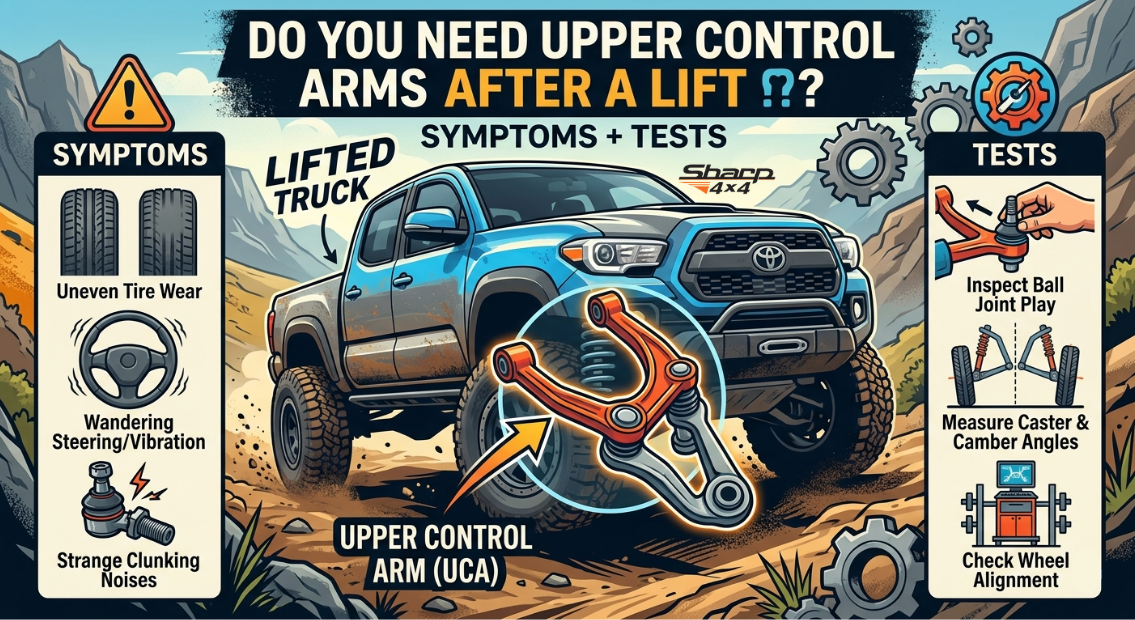 Do You Need Upper Control Arms After Lift? (Symptoms + Tests)